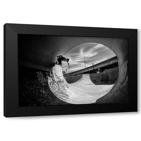 Full Pipe - Sam Taeymans Black Modern Wood Framed Art Print with Double Matting by Verbiest, Eric