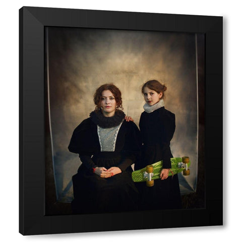 ***** Black Modern Wood Framed Art Print with Double Matting by Melik-Nubarova, Svetlana