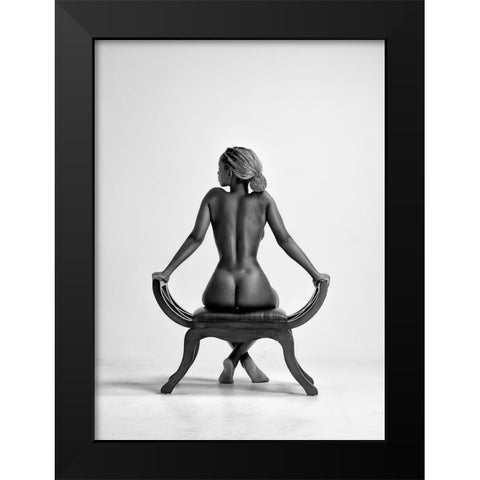 Dark Seat Black Modern Wood Framed Art Print by Catchlight Studio
