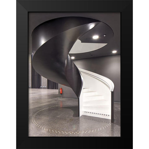 Futurium-Berlin Black Modern Wood Framed Art Print by Fleckenstein, Martin