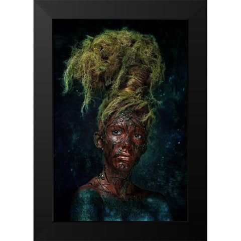 Arbor Mundi Black Modern Wood Framed Art Print by Kovalev, Ivan