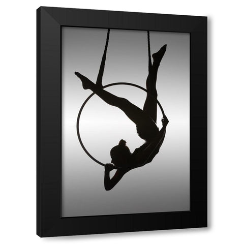 The Aerialist Black Modern Wood Framed Art Print by Naman, David