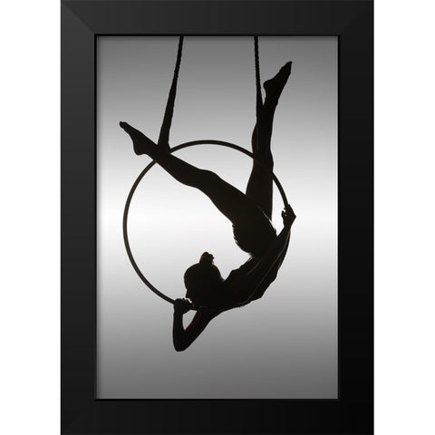 The Aerialist Black Modern Wood Framed Art Print by Naman, David