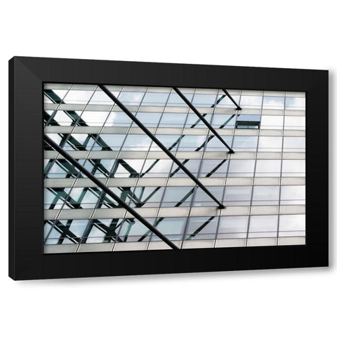 Open Window Black Modern Wood Framed Art Print by Van Son, Greetje