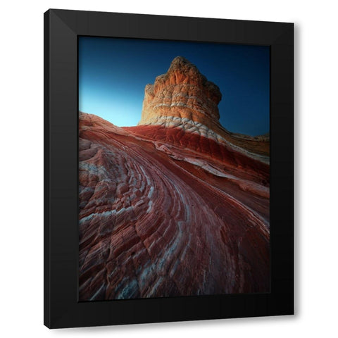 Lollipop Rock Black Modern Wood Framed Art Print by Pablo de, Juan