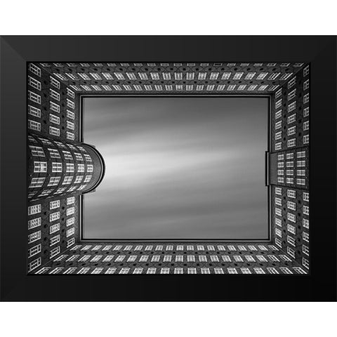 Qlook Up - Sprinkenhofq Black Modern Wood Framed Art Print by Lopez, Oscar