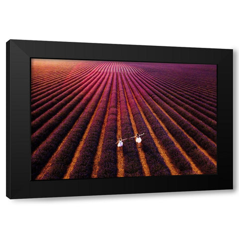 Our Way To ..Us Black Modern Wood Framed Art Print with Double Matting by Buliga, Gina