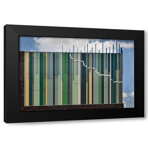 The Coloured Corner Black Modern Wood Framed Art Print with Double Matting by Luycx, Theo