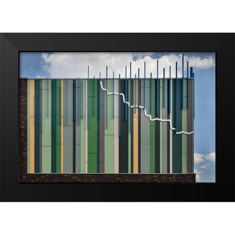 The Coloured Corner Black Modern Wood Framed Art Print by Luycx, Theo