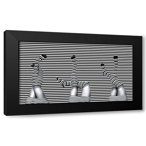 Untitled Black Modern Wood Framed Art Print with Double Matting by Saeidinia, Afshin