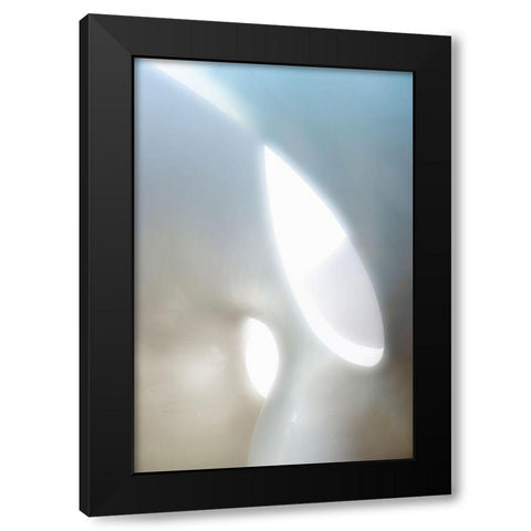 Organic Shapes Black Modern Wood Framed Art Print by Van Son, Greetje