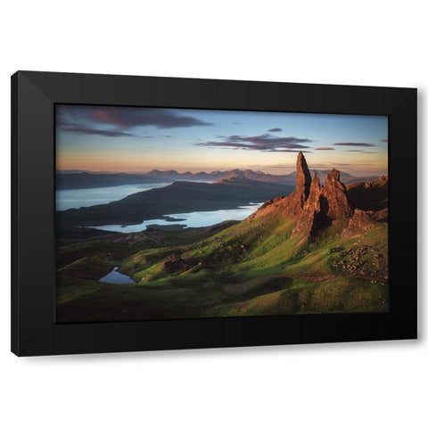 Scotland - Old Man Of Storr Black Modern Wood Framed Art Print with Double Matting by Claude Castor, Jean