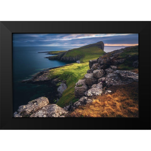 Scotland - Neist Point Black Modern Wood Framed Art Print by Claude Castor, Jean