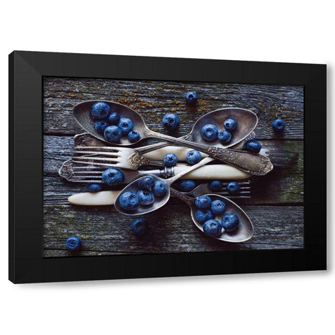 Spoonsablueberry Black Modern Wood Framed Art Print with Double Matting by Karina, Aleksandrova