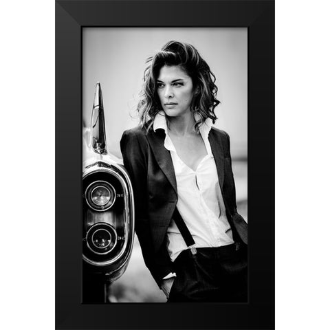 Jamie And The T-Bird Black Modern Wood Framed Art Print by Muller Photography, Peter