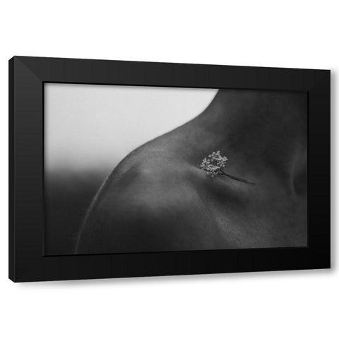 Her Black Modern Wood Framed Art Print by Mohjavad