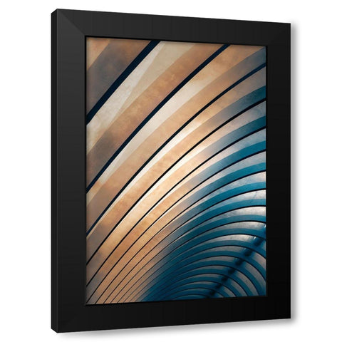 Corridor Black Modern Wood Framed Art Print by Huybrighs, Marc