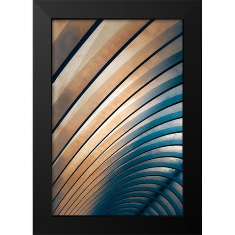 Corridor Black Modern Wood Framed Art Print by Huybrighs, Marc