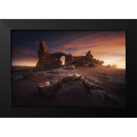 Roots Of Arches. Black Modern Wood Framed Art Print by Pablo De, Juan