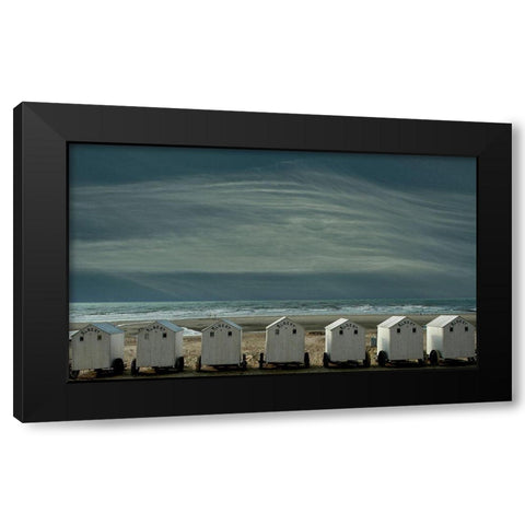 A Quiet Spot By The Sea-Just To Be ... Black Modern Wood Framed Art Print with Double Matting by Depaepe, Yvette