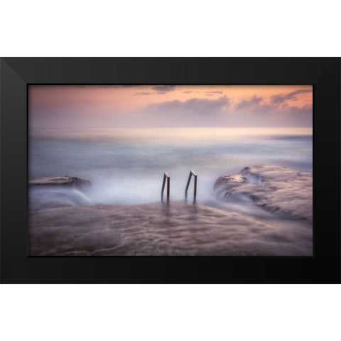 Cabo Cervera Black Modern Wood Framed Art Print by Tobarra Narro, Doroteo