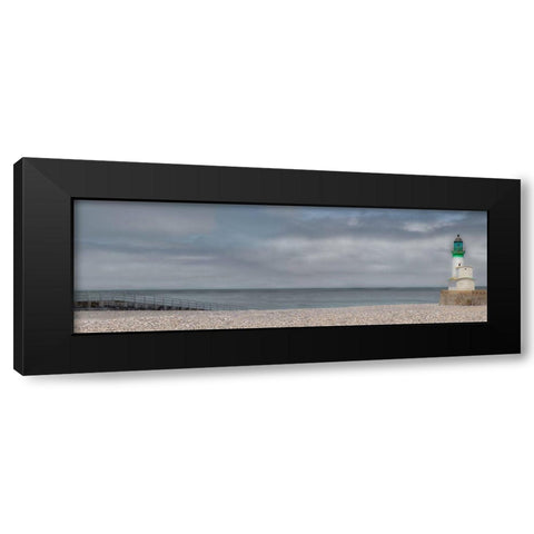 Tracport Lighthouse Black Modern Wood Framed Art Print by Claes, Gilbert