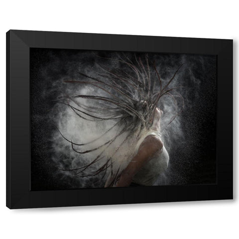 Hair With Dust Black Modern Wood Framed Art Print with Double Matting by Rosenblatt, Ronen