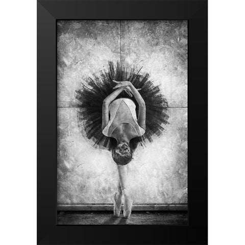 The Cassowary Dance Black Modern Wood Framed Art Print by Kisworo, Sebastian