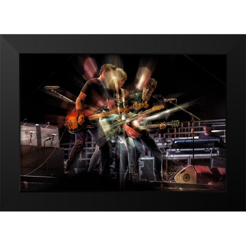 Pretenders Black Modern Wood Framed Art Print by Domont, Jois