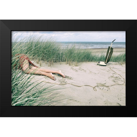 -Hoover- Black Modern Wood Framed Art Print by Vink, Hans