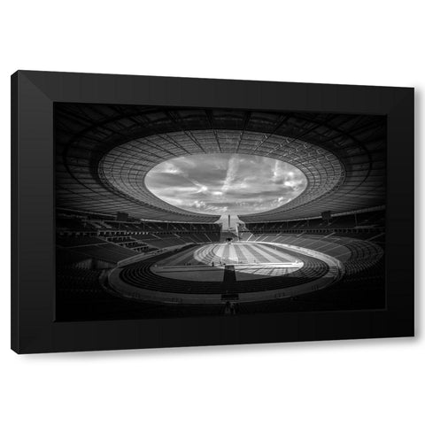 Window To Heaven Black Modern Wood Framed Art Print with Double Matting by Pfeiffer, Peter