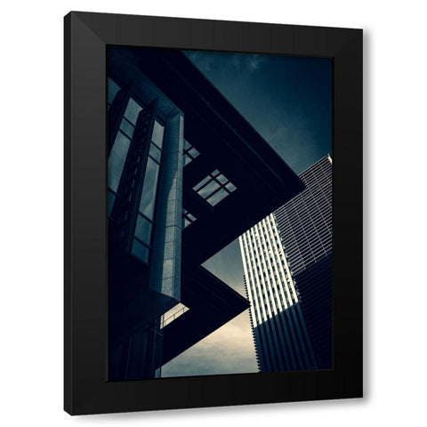 Edge Black Modern Wood Framed Art Print by Kataoka, Takao