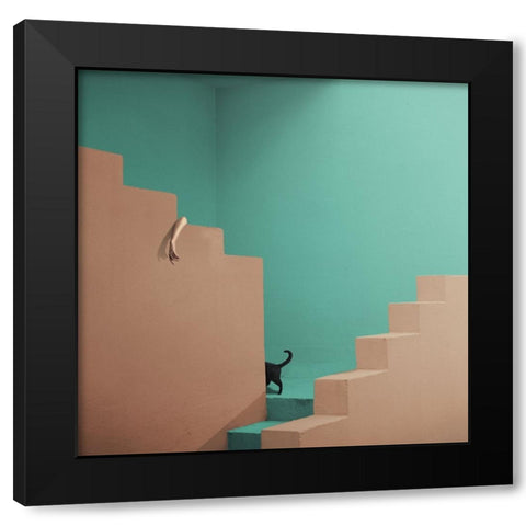 Seek And Ye Shall Find  - X Black Modern Wood Framed Art Print with Double Matting by Hardibudi