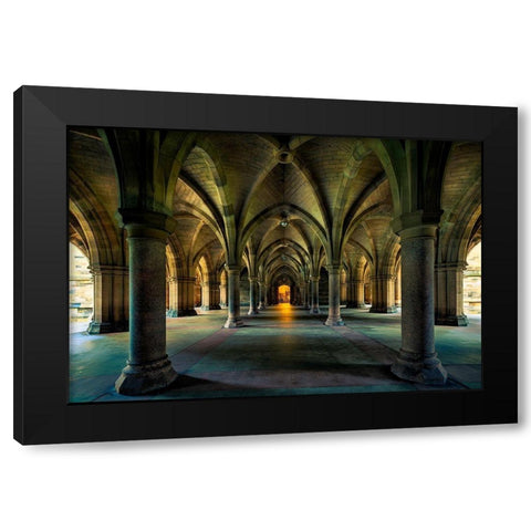 Go In Black Modern Wood Framed Art Print with Double Matting by Pastor Benjumeda, Eugenio