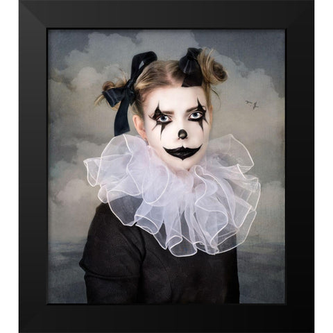 Life Is A Circus Black Modern Wood Framed Art Print by Blease, Joan