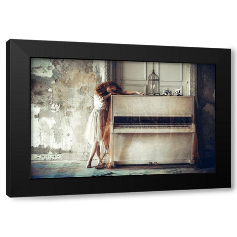 It Is Both A Blessing And A Curse To Feel Everything So Very Deeply... Black Modern Wood Framed Art Print with Double Matting by Bolgov, Ruslan