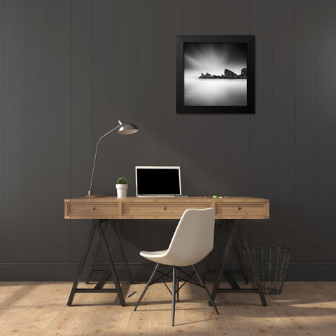 A Series Of Rocks Black Modern Wood Framed Art Print by Digalakis, George