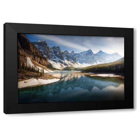 An Old Friend. Black Modern Wood Framed Art Print with Double Matting by Pablo De, Juan