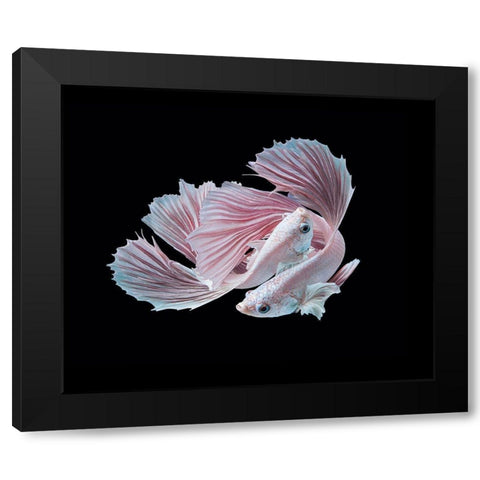 The Love Black Modern Wood Framed Art Print by Halil, Andi