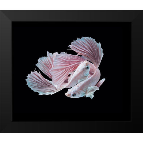 The Love Black Modern Wood Framed Art Print by Halil, Andi