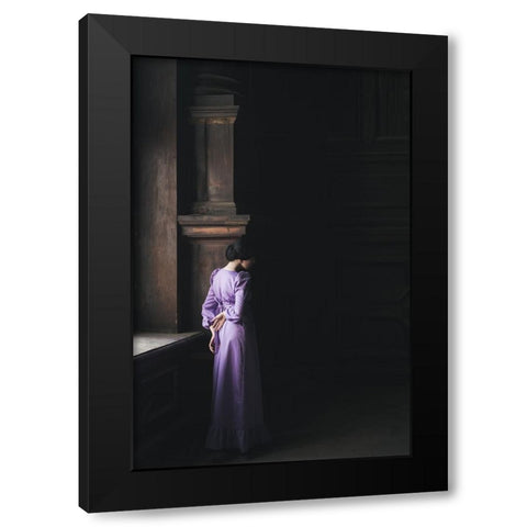 Sylvia Black Modern Wood Framed Art Print by Gorecka, Dorota