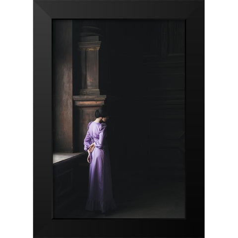 Sylvia Black Modern Wood Framed Art Print by Gorecka, Dorota