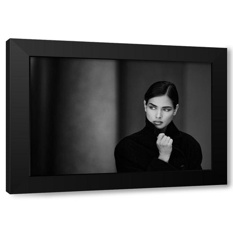 Gulsina Black Modern Wood Framed Art Print with Double Matting by Peter Muller Photography