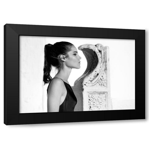 Greece Memories Black Modern Wood Framed Art Print with Double Matting by Peter Muller Photography