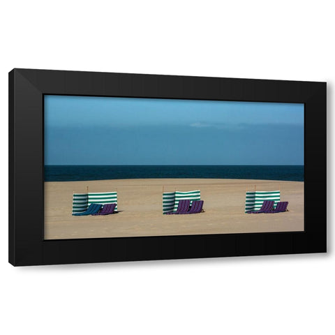 Sea Of Tranquility Black Modern Wood Framed Art Print with Double Matting by Joosten, Lus