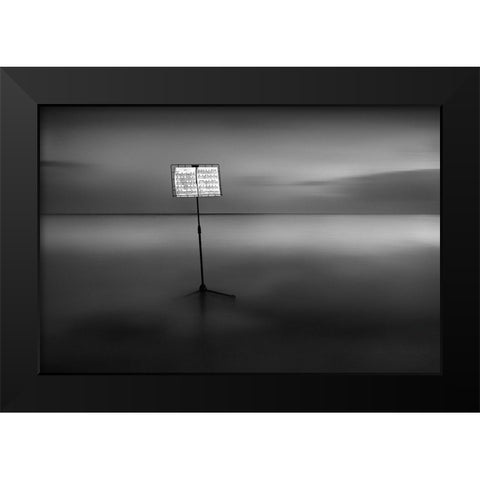 Water Music (I? I?Iii?I?Iandsup1;Ioir I?I?Iandfrac12; Iyiaini?I?Iandfrac12;) Black Modern Wood Framed Art Print by Kaimaki, Maria