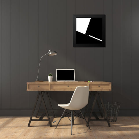 Septum Black Modern Wood Framed Art Print by Claes, Gilbert