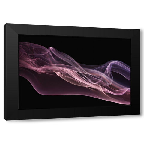 Floating Purple In Pink Black Modern Wood Framed Art Print with Double Matting by Westum, Heidi