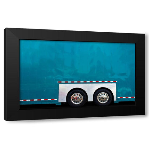Bus - Abbot Kinney Festival Venice California Black Modern Wood Framed Art Print by Orbach, Arnon