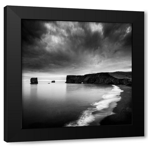 Black Steel In The Hour Of Chaos Black Modern Wood Framed Art Print with Double Matting by Digalakis, George